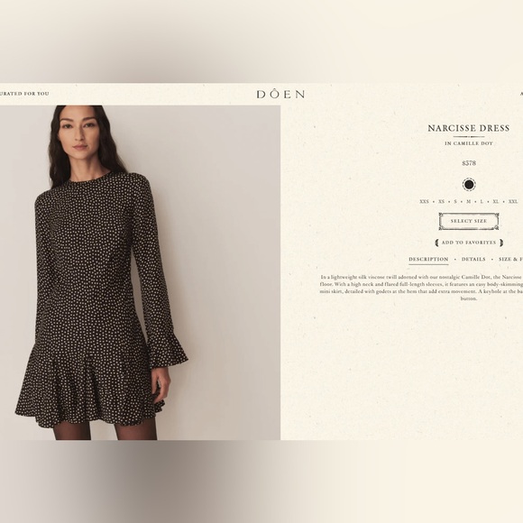 DOEN NARCISSE DRESS IN CAMILLE DOT - Picture 4 of 12